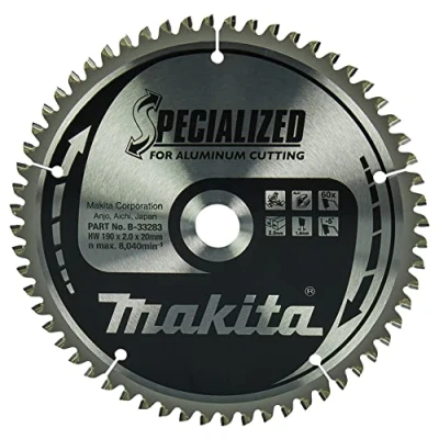 Image of Makita B 33283 Specialized Aluminium Cutting Saw Blade 190x20x60T