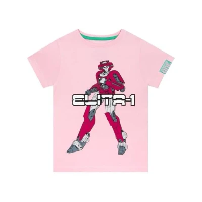 Image of Transformers T Shirt Autobots Girls Tshirt Elita Cotton Shirts for Pink 6 7 Years