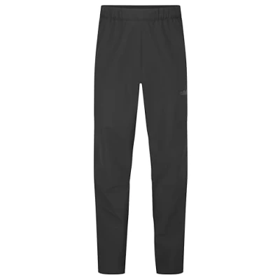 Image of Rab Men&#039;s Downpour Pants Waterproof Breathable Rain Trousers for Hiking &amp; Trekking Black Large/30 Inch Inseam