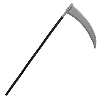 Image of Zac&#039;s Alter Ego Grim Reaper Scythe 102cm Detachable Plastic Halloween Staff Perfect Props for Costume Adjustable Death Weapon