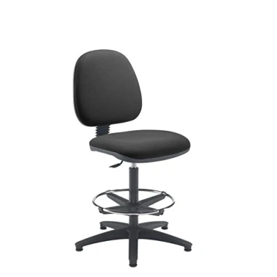 Image of Office Hippo High Rise Desk Chair, Robust Chair For Home &amp; With Height Adjustable Seat Back, Versatile Lightweight Draughting Kit Charcoal