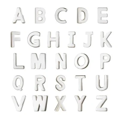 Image of Andralok Sterling Silver Letter Single Stud Earring