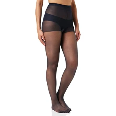 Image of 1 Pair Navy 10 Denier Run Resist Tights Ladies Medium Charnos
