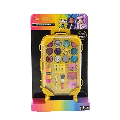 Image of RAINBOW HIGH Big Trolley Make Up, Children&#039;s Makeup Set with Eyeshadows, Lip Gloss and Gems 3D Nice Group