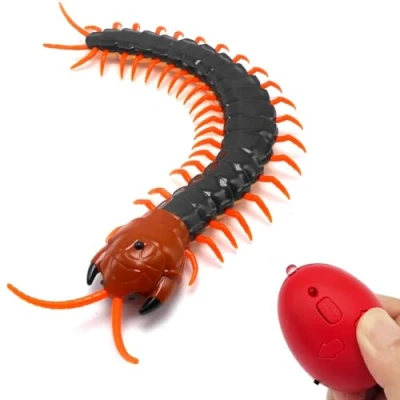 Image of Tipmant High Simulation Cute Large Size RC Centipede Scolopendra Infrared Remote Control Vehicle Car Electric Toy Rechargeable Battery Included (Dark green)