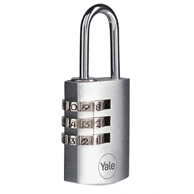 Image of Yale Y151B/22/120/1 Series Y151B Chrome Combination Padlock 22mm