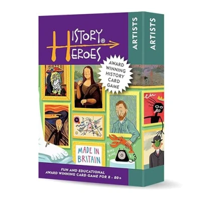 Image of History Heroes: Artists Art Quiz Card Game for Kids, Adults, Night Family Friendly, fun &amp; educational Party About Famous