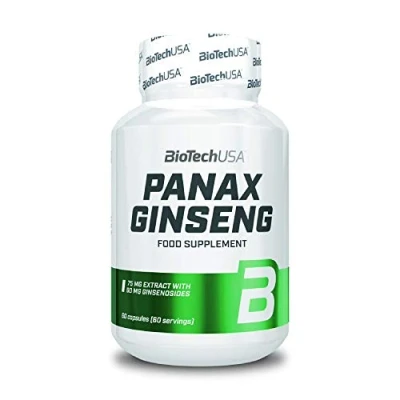Image of BioTechUSA Panax Ginseng 75 mg Natural Korean Extract 60 ginsenosides Capsules