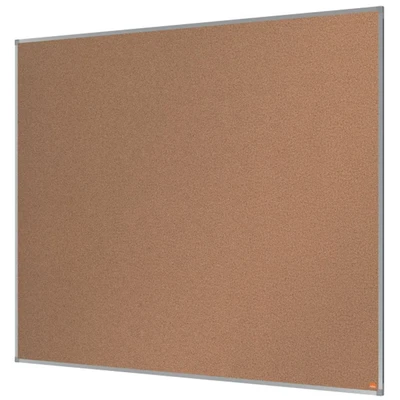 Image of Nobo Cork Noticeboard, 1500 x 1200 mm, Aluminium Trim, Corner Wall Mounting, Essence Range, Light Brown, 1915209