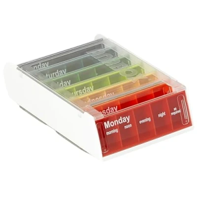 Image of ANABOX Weekly Pill Box Rainbow Healthcare