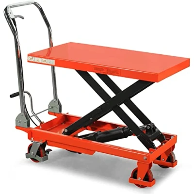 Image of 300kg Mobile Scissor Lift Hydraulic Lifting Platform Table Trolley Cart Truck
