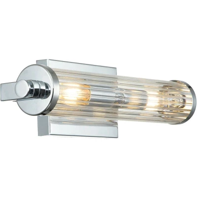 Image of Kichler Azores Bathroom Wall Lamp Polished Chrome, IP44