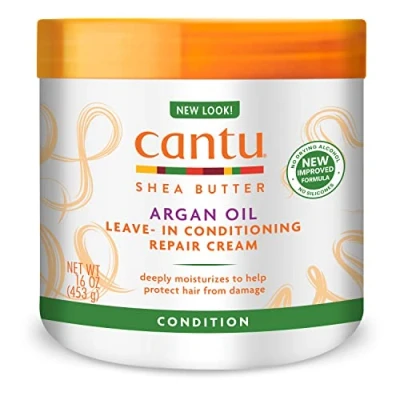 Image of Cantu Argan Oil Leave In Conditioning Repair Cream 453g