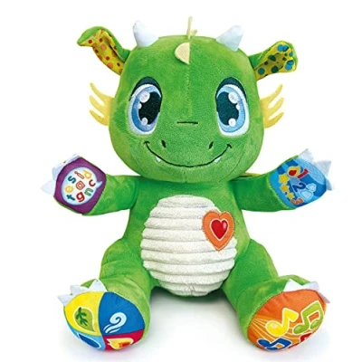 Image of Clementoni Baby Dragon Interactive And Talking Plush, Sound Toy for Babies 6+ Months, 61899