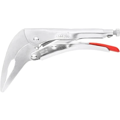 Image of Knipex Circlip Pliers for internal circlips in bore holes black atramentized, plastic coated 180 mm (self service card/blister) 44 11 J2 SB