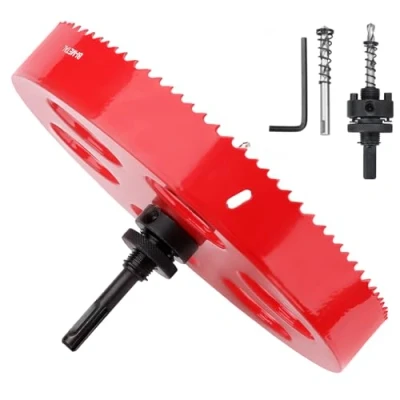 Image of hsawbit 265mm Hole Saw with SDS Plus Shank,265mm Cutter HSS BI Metal for Wood,Plywood,PVC,Drywall and Sheet