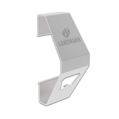 Image of LANDMANN Magnetic Bottle Opener, Suitable for attaching to The Grill, Fridge and Other Surfaces, Strong Magnet Allows a Secure Hold, Easy Attach Clean, Stainless Steel
