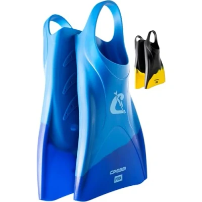 Image of CRESSI Adult Swim Fins Flexible Silicone for Comfortable and Durable Use, Blue/Azure, 45/47 Pura: Designed in Italy