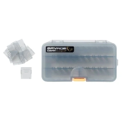 Image of Savage Gear bait box 2B three fixed compartments plus adjustable tackle bucket
