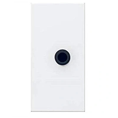 Image of 078764 Mosaic audio socket 3.5 mm female jack 1 mod White Legrand