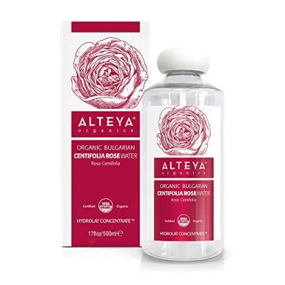 Image of Alteya Organics Centifolia Rose Water USDA Certified Organic Facial Toner, 500mL Pure Bulgarian Rosa Flower Water, Award Winning Moisturizer BPA Free Bottle with Reducer