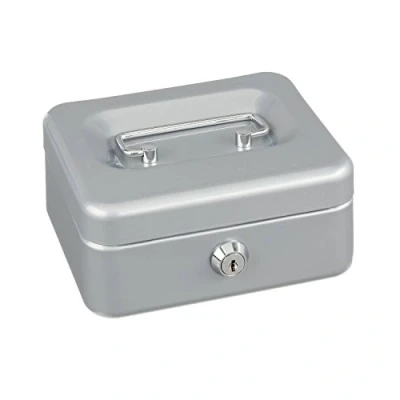 Image of ALCO Albert 840 36 Cash Box 152 x 119 76 mm Silver