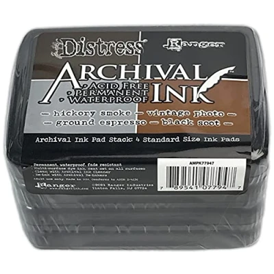 Image of Tim Holtz Distress Archival Ink Pad Stack Basics MPK77947