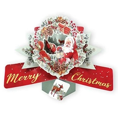 Image of Father Christmas Pop Up Greeting Card Second Nature 3D Cards Ups XPOP069