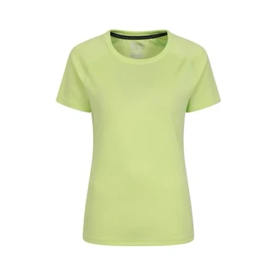 Image of Mountain Warehouse Endurance Womens T Shirt IsoCool Ladies Top, UV Protection UPF30+ Tee, Breathable &amp; High Wicking for Spring Summer, Running, Travelling Lime 6