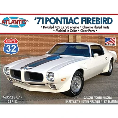 Image of Atlantis Plastic Model Kit 1971 Pontiac Firebird Route 32