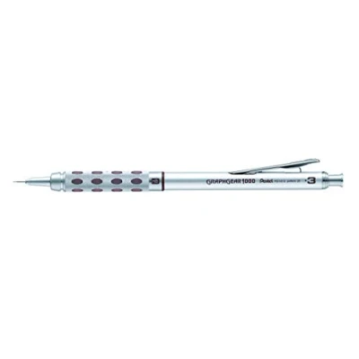 Image of Pentel Graphgear 1000 Mechanical Pencil (Pack of 12) with Canon Drain Stopper Metal 0.3 mm