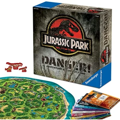 Image of Ravensburger Jurassic Park Danger Immersive Adventure Strategy Board Game for Families, Kids and Adults Age 10 Years Up 2 to 5 Players
