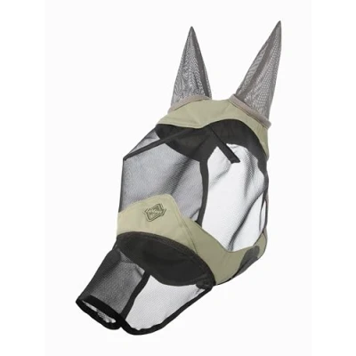Image of LeMieux Visor Tek Full Fly Mask Breathable Mesh Fern Large