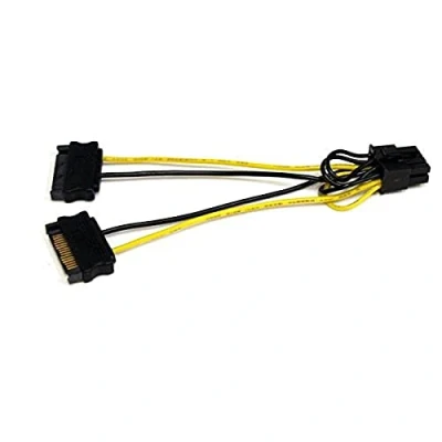 Image of StarTech.com SATPCIEX8ADP 6in SATA Power to 8 Pin PCI Express Video Card Cable Adapter