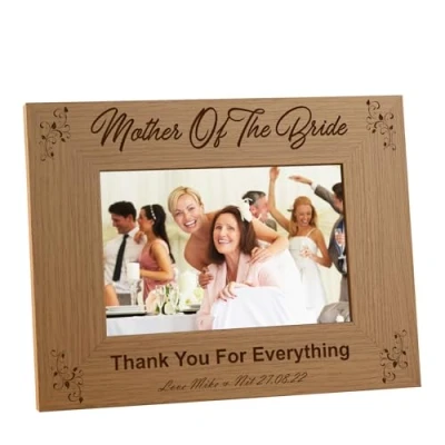 Image of ukgiftstoreonline Personalised Mother Of The Bride Photo Frame Wedding Gift (8 x 10 Inch)