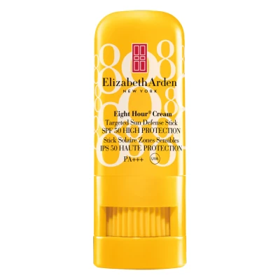 Image of Elizabeth Arden Eight Hour Cream Targeted Sun Defense Stick SPF50 PA+++ for Face &amp; Body, 9ml, High SPF Factor, Broad spectrum UVA UVB Sunscreen Travel friendly Protection