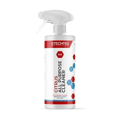 Image of Gtechniq W5 All Purpose Cleaner Car Degreaser Spray for Oil, Grease and Stain Remover. Suitable Most Surfaces Wheel Cleaner, 100% Biodegradable Cleaning Products. 500ml