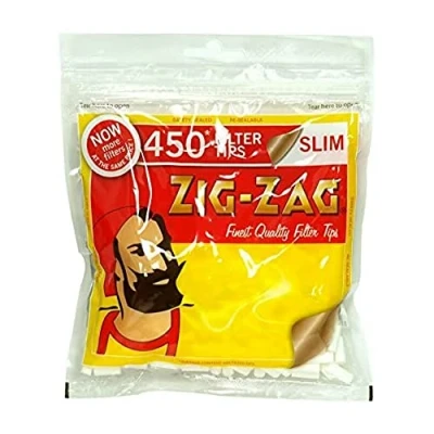 Image of 4lite Zig Zag Slim Filter Tips for Cigarettes, 500 g, Pack of 450