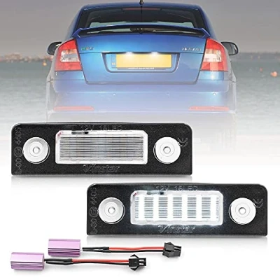 Image of NSLUMO 2X Led Canbus License Number Plate Light Bulb For Skoda Octavia Roomster 5J Tag Lamps