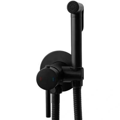 Image of REA 1500BL Black Toilet Bidet tap Lungo Loop B8978