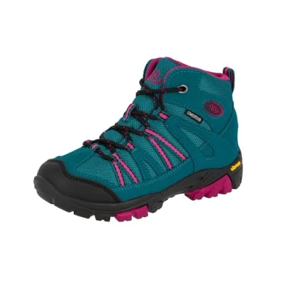 Image of Brütting Ohio High Rise Hiking Shoes, Turquoise Türkis Pink Pink, 3.5 UK