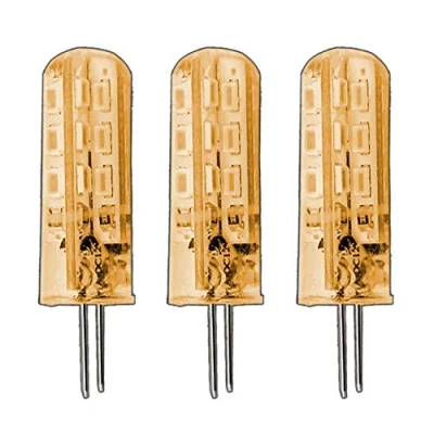 Image of PB Versand 3 x G4 1.5 Watt LED Lamp Yellow/Yellow Light 12 V DC Dimmable Bulb