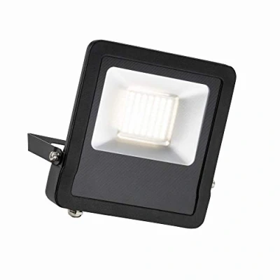 Image of Surge Matt Black 50W Weatherproof Outdoor Security Light Flood Lights LED Cool White 4000K IP65 Rated