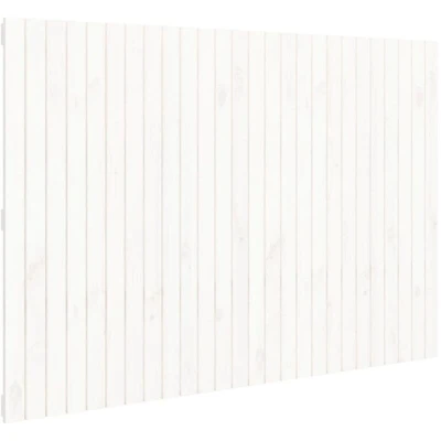 Image of vidaXL Wall Headboard White 166x3x110 cm Solid Wood Pine