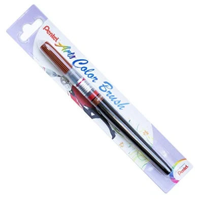 Image of Pentel XGFL Color Brush Refillable Watercolour Ink Brown