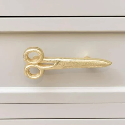 Image of Melody Maison Gold Scissors Drawer Knob