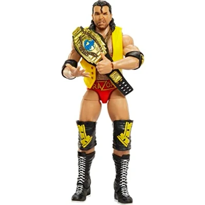 Image of Mattel WWE Razor Ramon Ultimate Edition Action Figure, Deluxe Articulation &amp; Life Like Detail, Interchangeable Accessories, 6 In (HKT45)