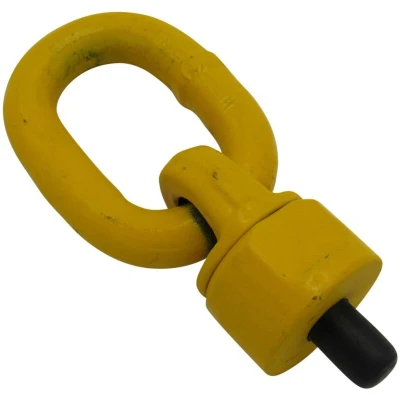 Image of Eye Bolt with Link 0.3 Ton M8 (Swivel Lifting Rotating Ring Grade 80 8MM)