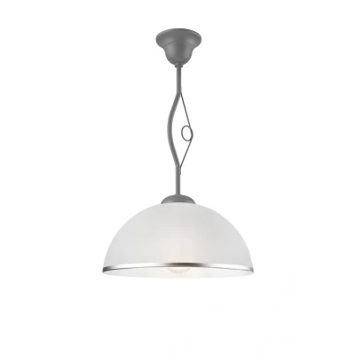 Image of Retro Ii New Colours Dome Pendant Ceiling Lights Silver, 1x E27