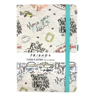 Image of Official Friends Grey Marl A5 Notebook